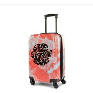 Rolling Stones Tie-Dye Coral Carry-On Luggage